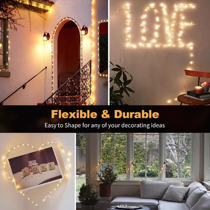 GlowNook Battery String Lights – Understated House Aesthetic, Neutral Tones and Compact Battery Case Design