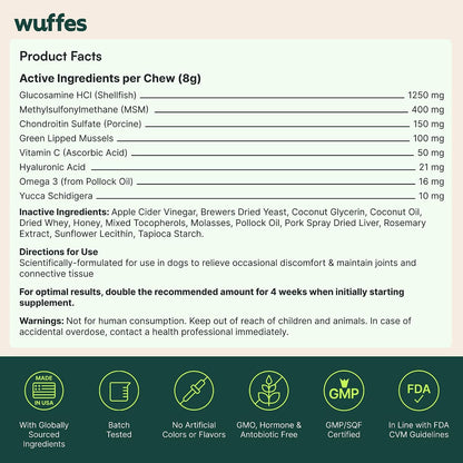 Glucosamine Chews for Running and Hiking Dogs – Joint Protection on the Trail