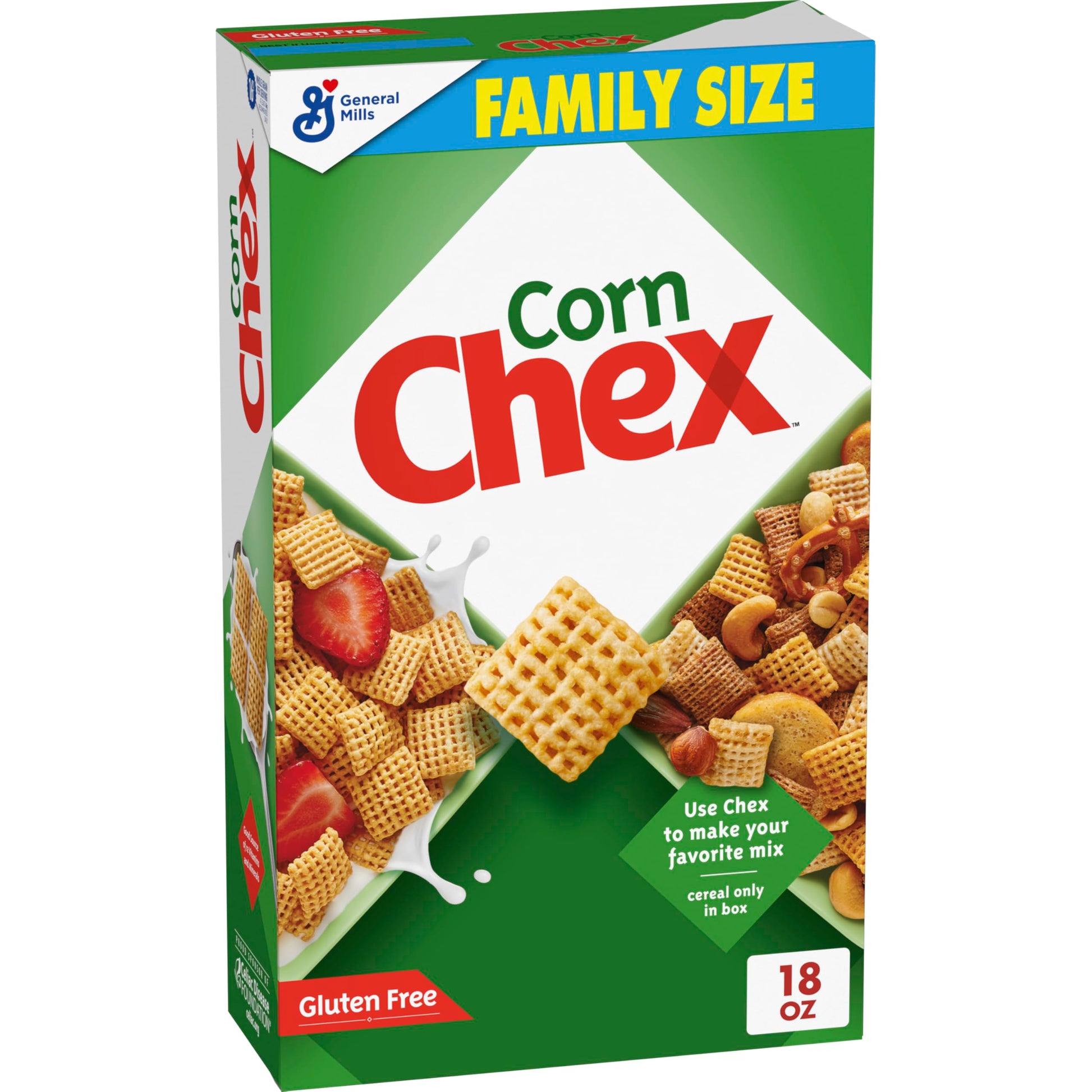 Gluten Free Chex Corn Cereal 18 oz – Thoughtful Hostess Gift and Campfire Snack Packing Essential