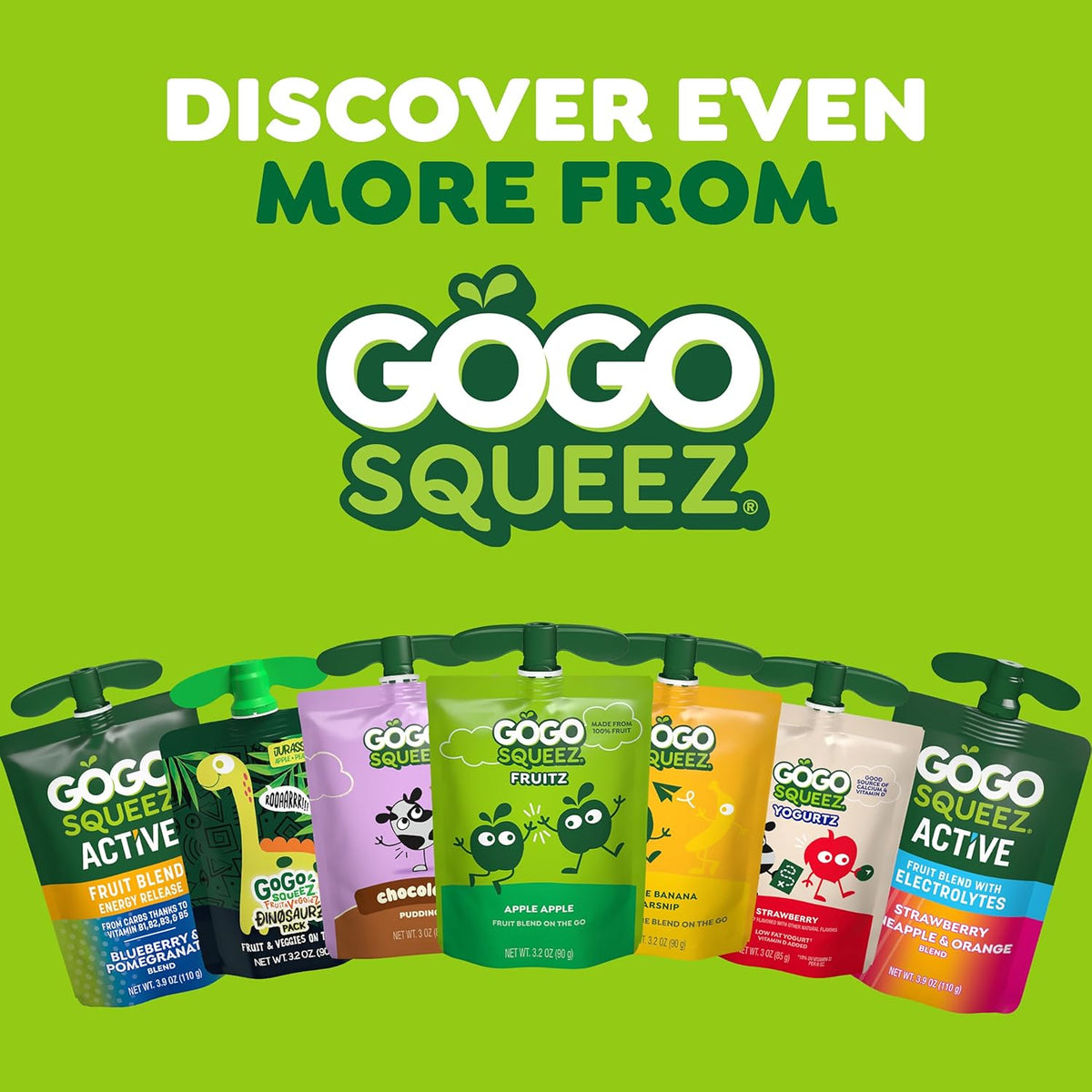 GoGo squeeZ yogurtZ – New Mom Stocking Stuffer Snack, Recloseable Yogurt Pouch She Can Keep in the Diaper Bag