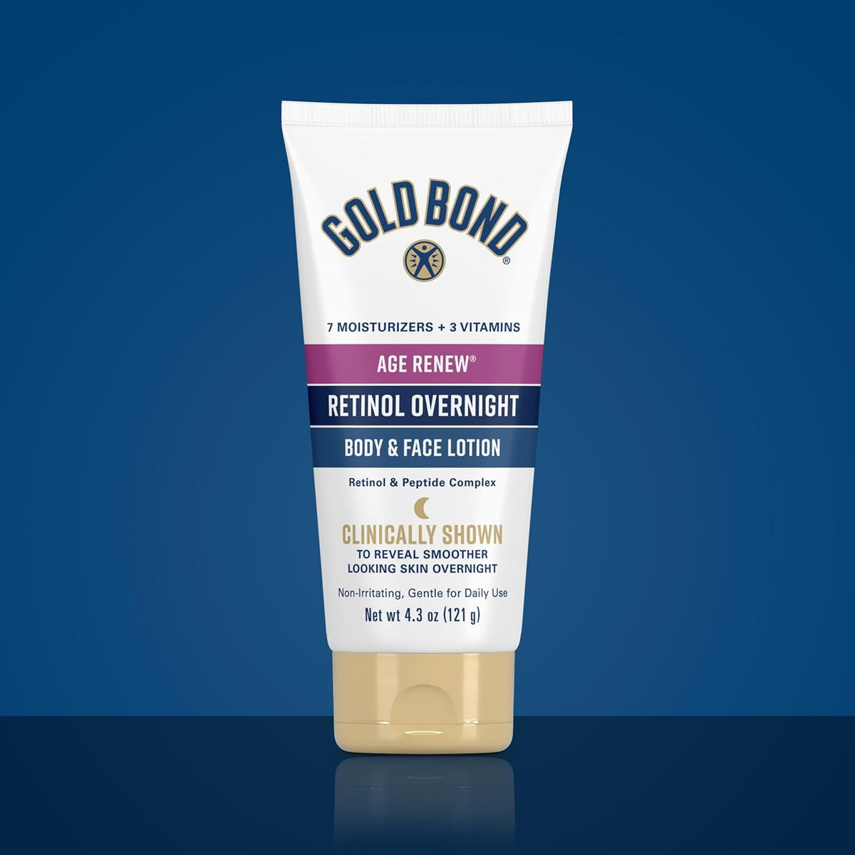 Gold Bond Age Renew Anti-Aging Lotion Set – Effortless Day and Night Routine in a Clean, Fragrance-Free Formula