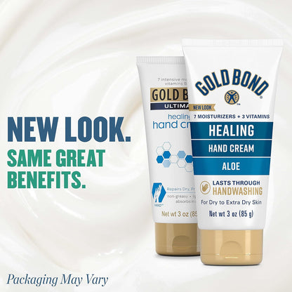 Gold Bond Healing Hand Cream – Hypoallergenic Hand Lotion Safe for Sensitive and Eczema-Prone Skin, 3 oz.
