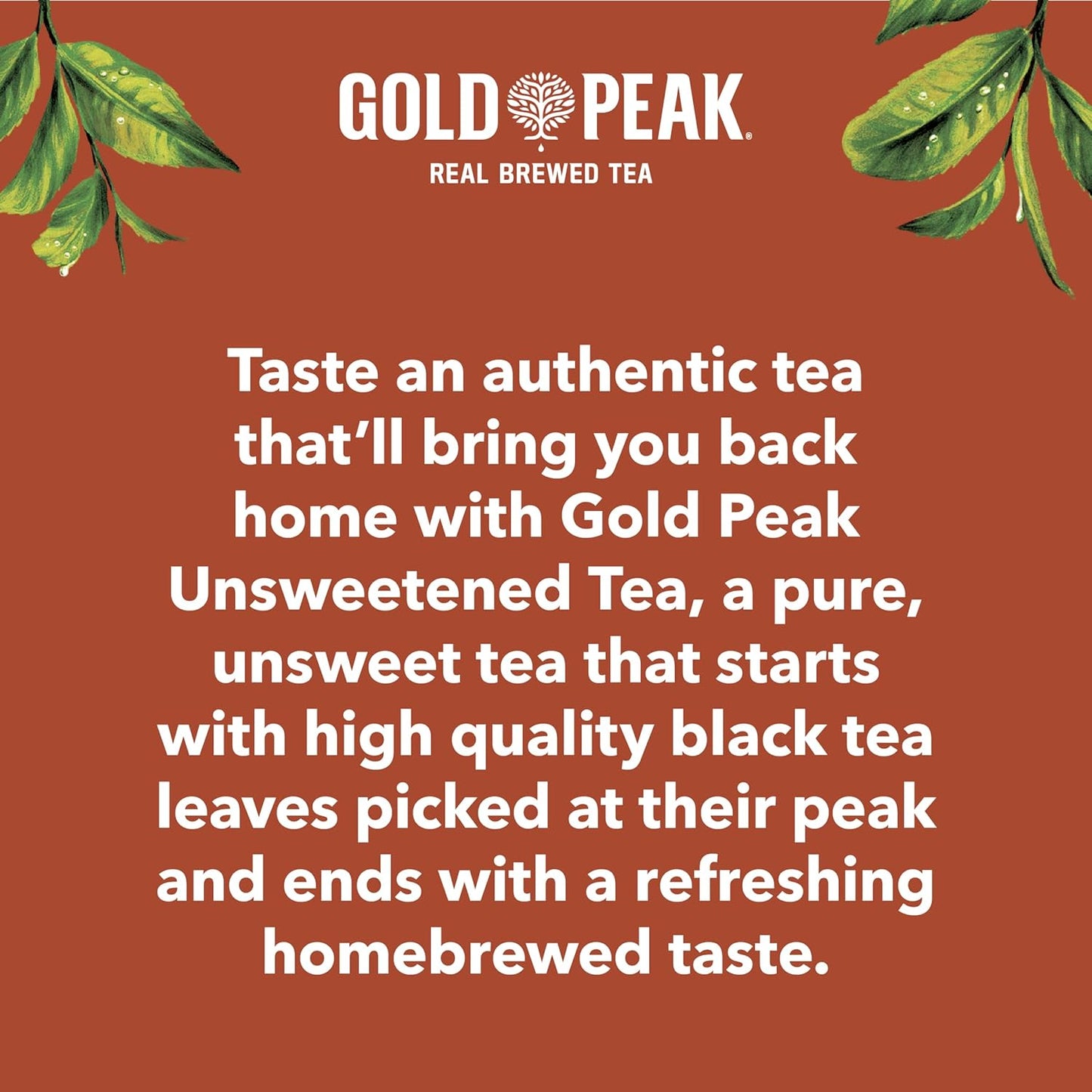 Gold Peak Real Brewed Tea – Guilt-Free Afternoon Refreshment for Health-Conscious Drinkers, 16.9 fl oz 6 Pack