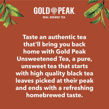 Gold Peak Real Brewed Tea – Guilt-Free Afternoon Refreshment for Health-Conscious Drinkers, 16.9 fl oz 6 Pack
