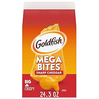 Goldfish Cheddar Cheese Crackers – Kid-Friendly Lunchbox Snack for School Lunches and After-School Munching, 27.3 oz Family Carton