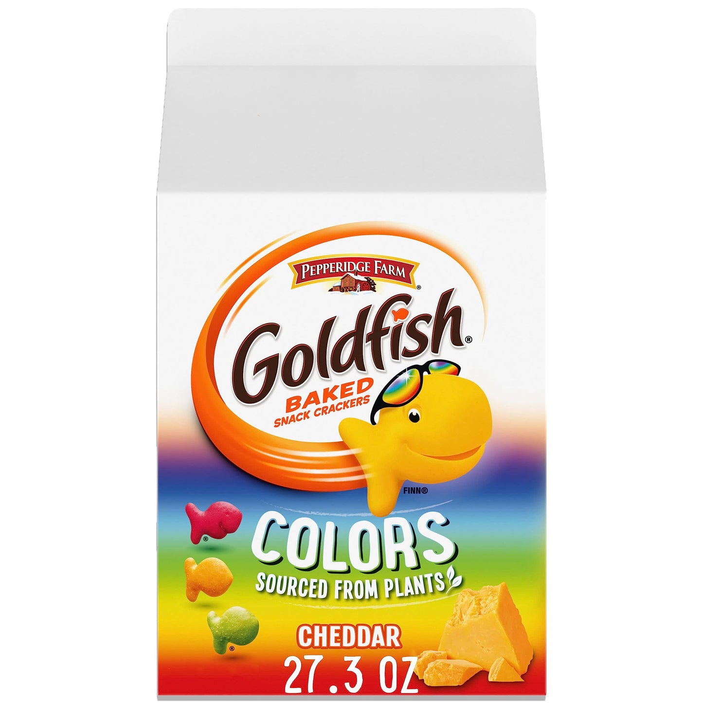Goldfish Cheddar Cheese Crackers – Kid-Friendly Lunchbox Snack for School Lunches and After-School Munching, 27.3 oz Family Carton