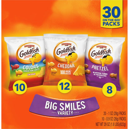 Goldfish Cheddar Crackers Halloween Edition – Trick-or-Treat Station Stocking Stuffer, 27.3 oz