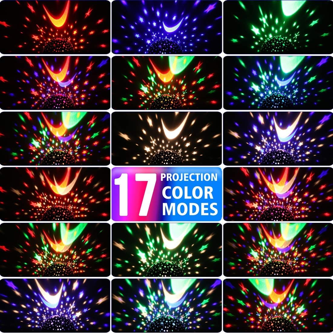 GOLUM Star Projector – Themed Bedroom Centerpiece in Pink Purple Blue Green White and Black, LED Star Lamp