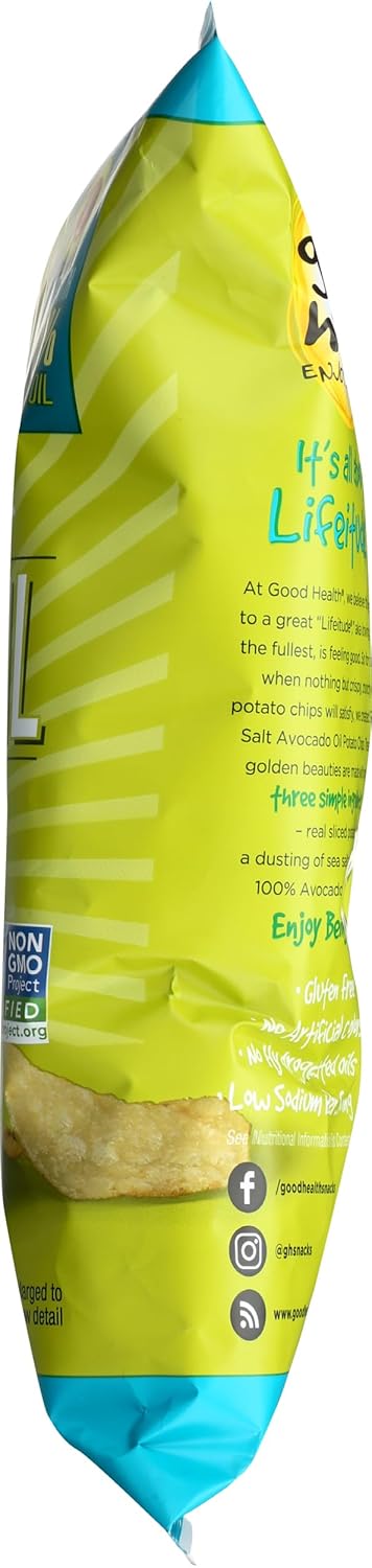 Good Health Kettle Style Avocado Oil Chips – Wholesome Single-Serve Bags for Kids Lunches and Road Trips