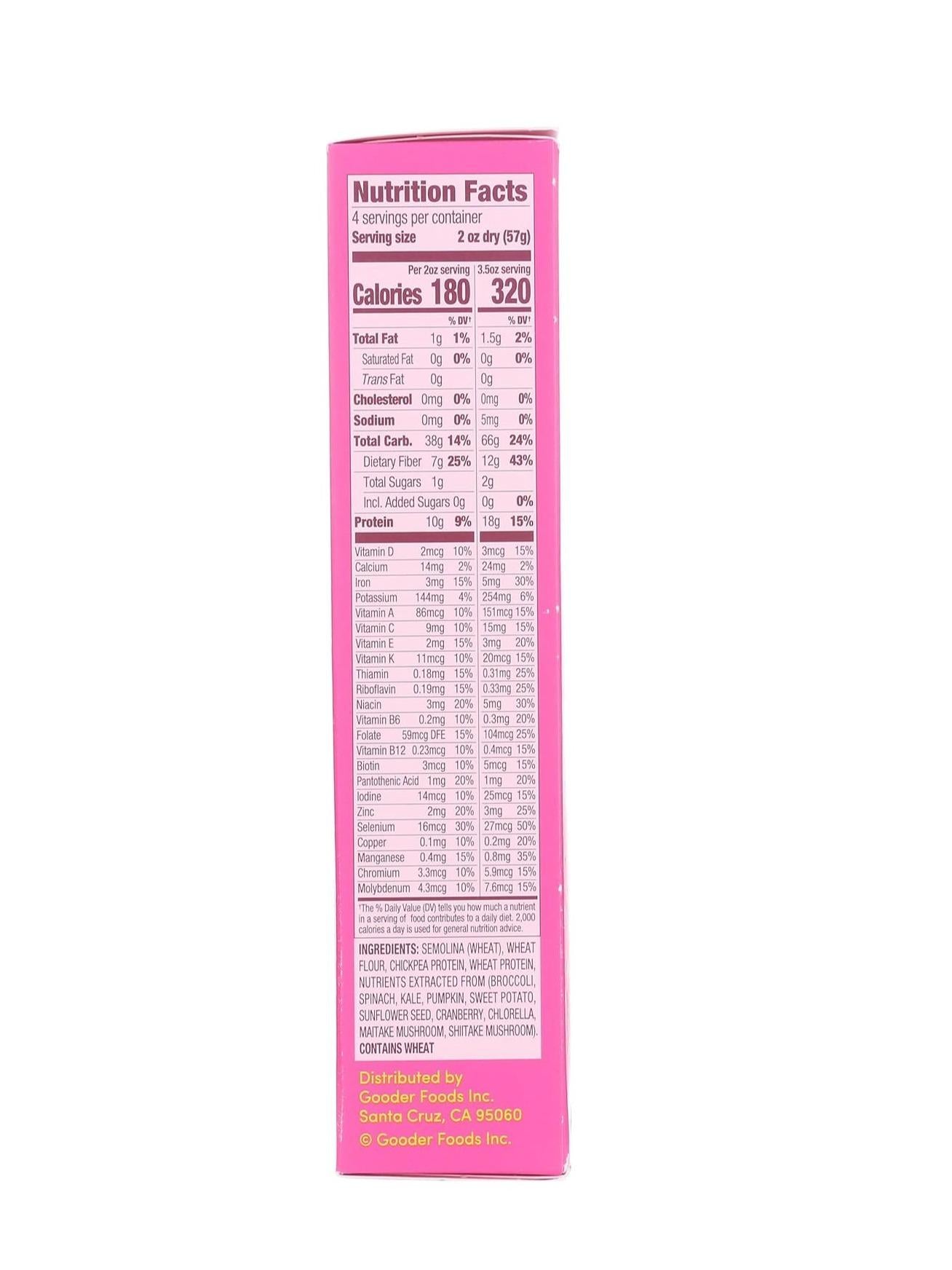 Goodles Loopdy-Loos Pasta, 8 OZ – Protein-Enriched Spiral Pasta for Vegan Pantry and Plant-Based Plates