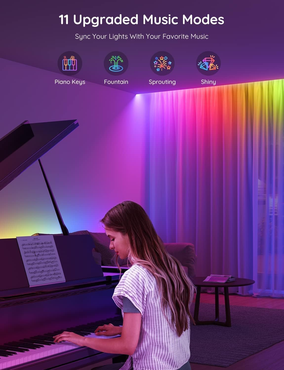 Govee RGBIC LED Strip Lights – Holiday Tech Gift for Gamers and Streamers, RGBIC Reactive Backdrop, 16.4ft