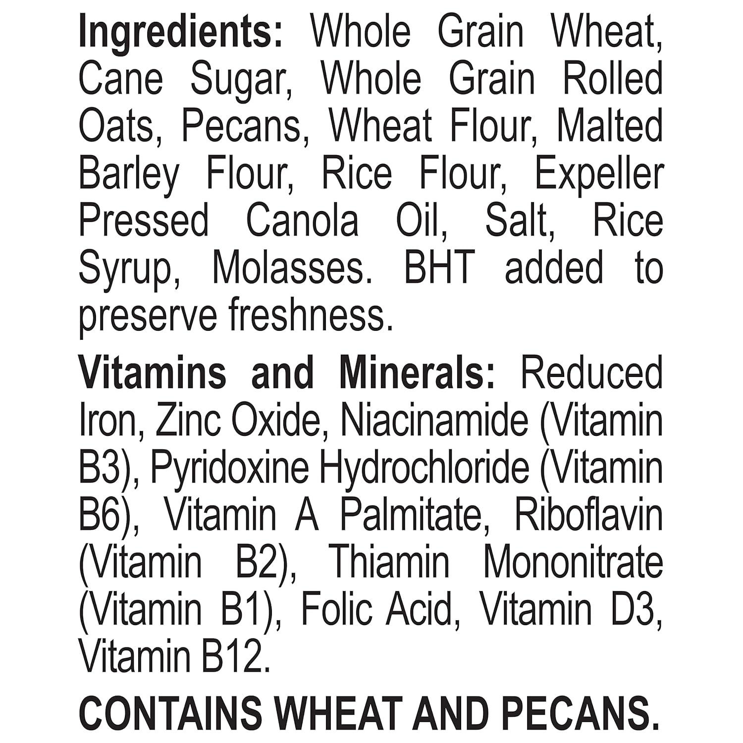 Great Grains Crunchy Pecan Cereal – Vitamin D and Fiber Breakfast Cereal for Heart-Smart Wellness Lifestyles, 19 Ounce