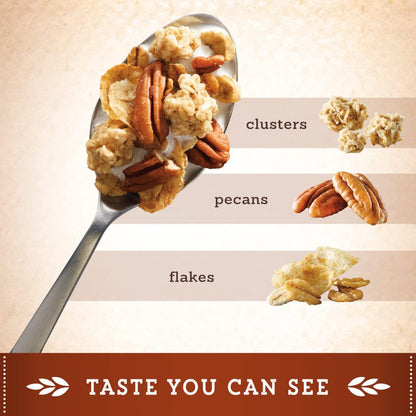 Great Grains Crunchy Pecans Cereal – Iron-Rich Whole Grain Cereal for Women's Daily Nutrition Ritual