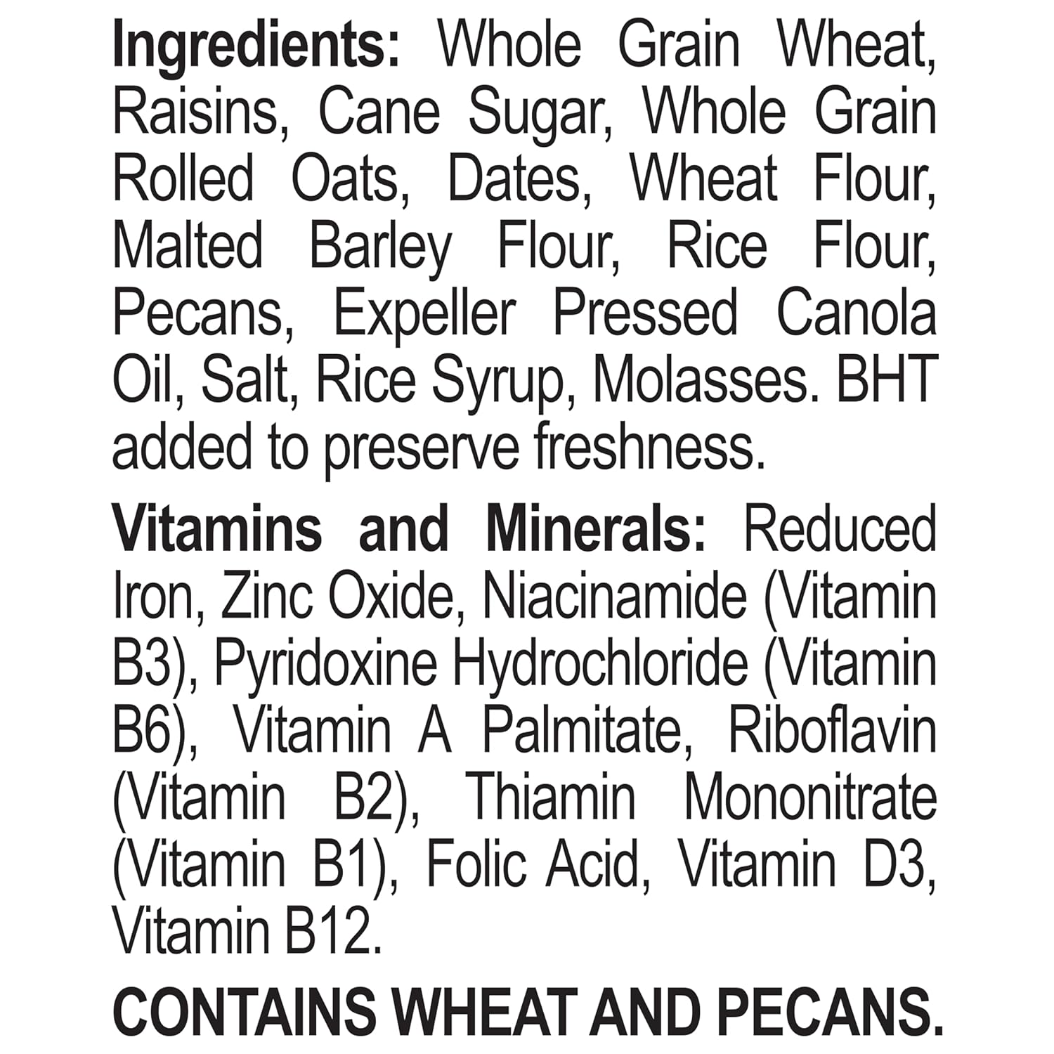 Great Grains Raisin Date Pecan Cereal – 32g Whole Grains per Bowl for Daily Wellness and Heart Health, 16 oz Box