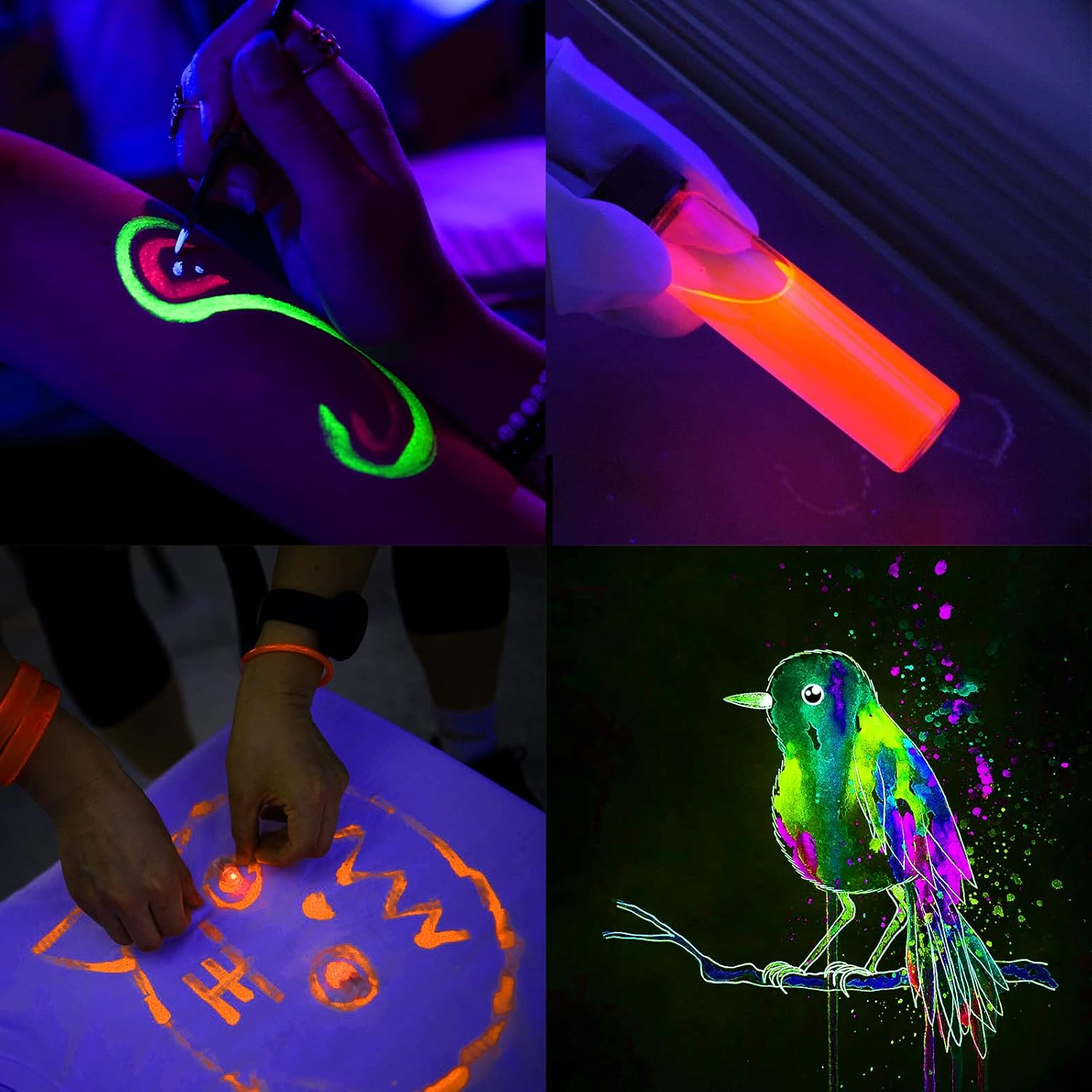 GREENIC Black Light LED Strip 2-Pack – Holiday Gift for Her and Him, USB Powered UV Bar for Bedroom and Party Setup