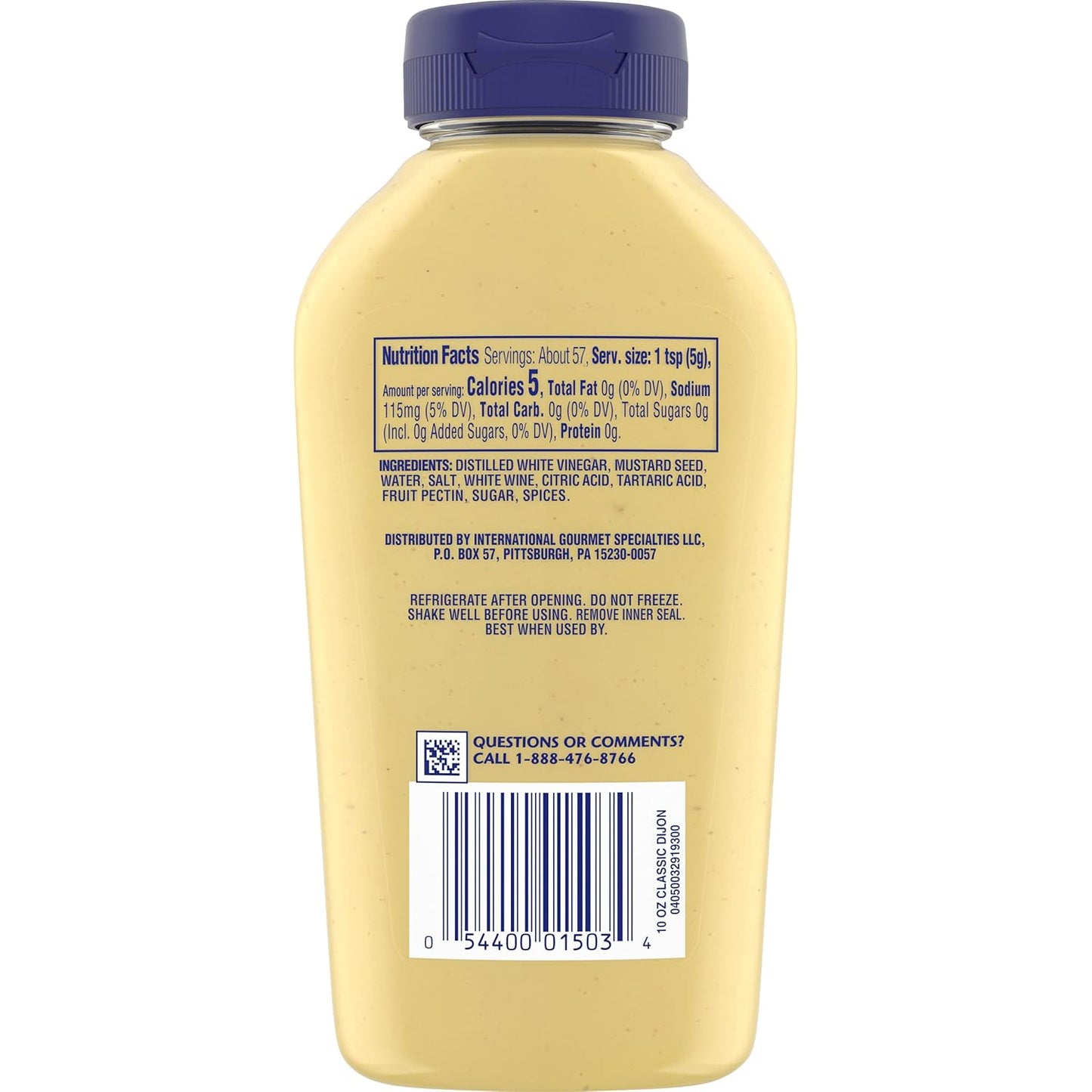 Grey Poupon Dijon Mustard – Clean, Resealable Squeeze Bottle for Clutter-Free Countertops and Intentional Kitchens