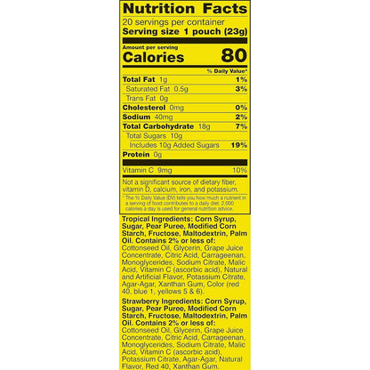 Gushers Strawberry and Tropical Gummy Snacks for Mindful Treat Moments and Self Care Breaks – 12 ct Variety Pack