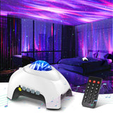 Lunartek Aurora Galaxy Projector – Modern Bedroom Decor Accent with 16 Northern Light Patterns and Sleek Elephant Silhouette