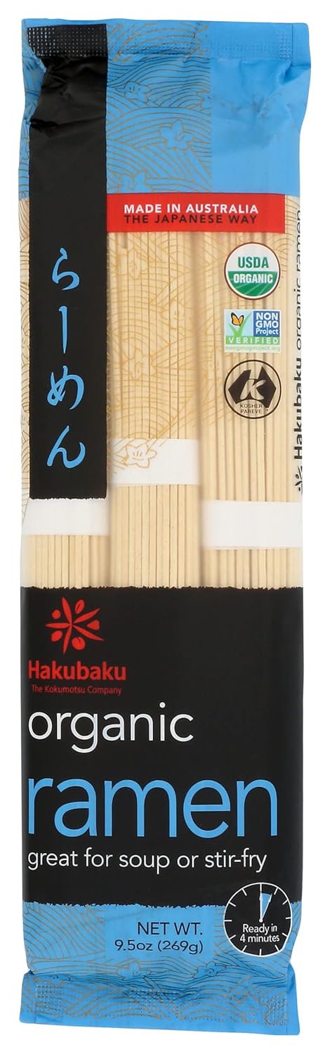 Hakubaku Organic Ramen Noodles, 9.5 oz – Quick Dorm and Breakroom Lunch Solution