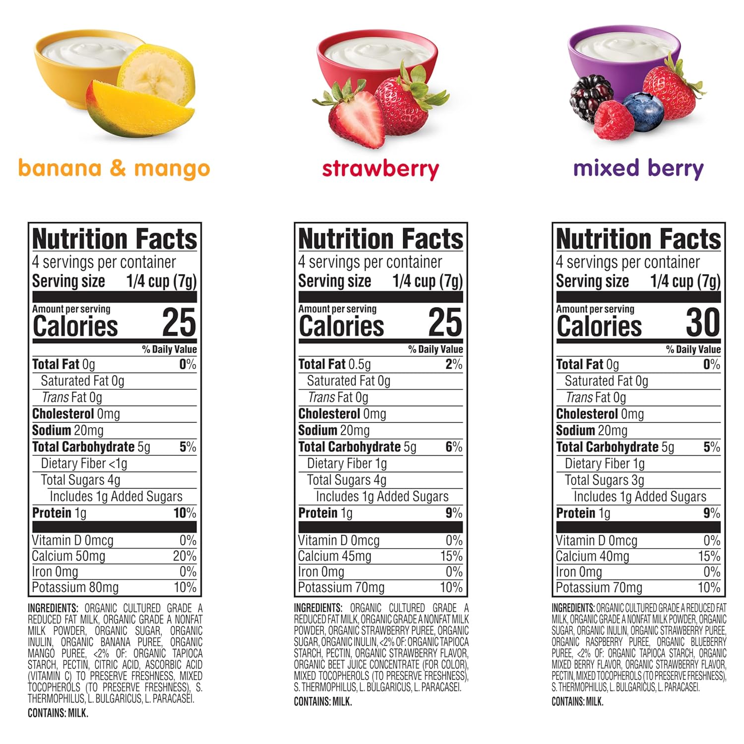 Happy Baby Organics Yogis Freeze-Dried Snack – No Added Sugar Yogurt Bites for Healthy-Lifestyle Families, 1 oz Variety