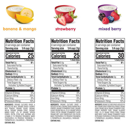 Happy Baby Organics Yogis Freeze-Dried Snack – No Added Sugar Yogurt Bites for Healthy-Lifestyle Families, 1 oz Variety