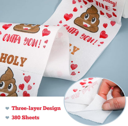 Happy Prank Toilet Paper - Outdoor Birthday Prank Wrap for the Car, 250-Sheet Long Roll for Milestone 16th and 21st Birthday Surprises