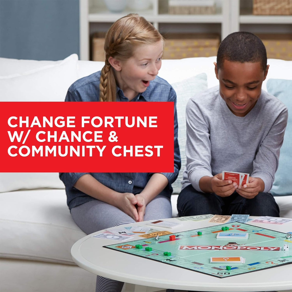 Hasbro Monopoly Board Game for Kids – No Batteries Required, Perfect for Rainy Day Family Play