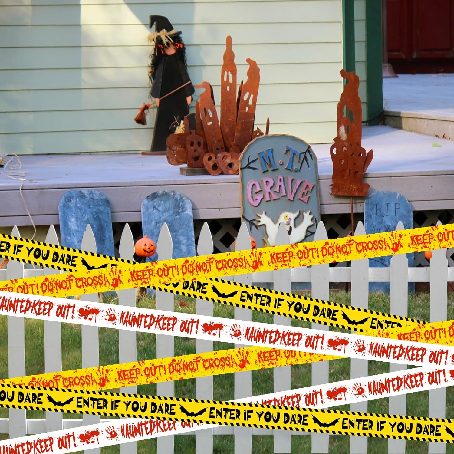 HauntHouse 3 Roll Halloween Decor Pack – Creepy Themed Birthday Gift for Horror Fan Friend and Host