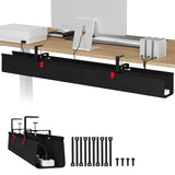 Univivi 36 Inch Under Desk Cable Tray – Aesthetic Cable Control for Curated Workstations and Home Studios