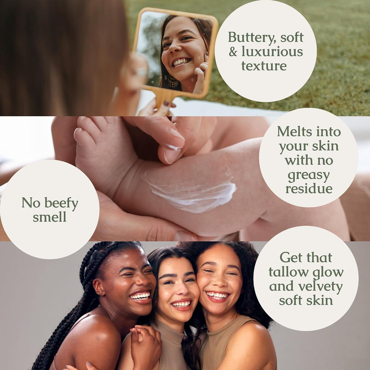 Hearth & Homestead Tallow Moisturizer – Valentine's Day and Stocking Stuffer Gift for Women Who Love Clean Beauty