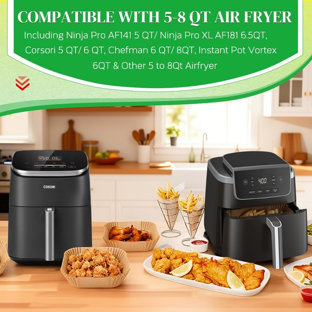 heat resistance up to 450°f / 232°c for high-temperature air frying and oven use