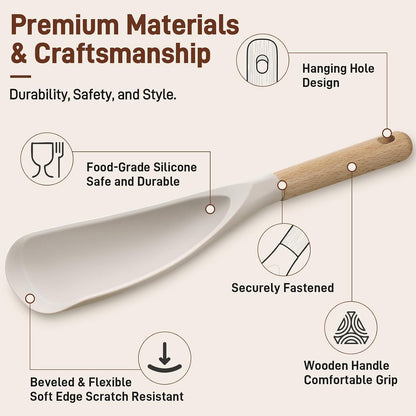heat-resistant bpa-free food-grade silicone rated for high-temperature stovetop and oven use