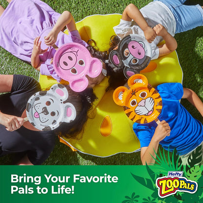 Hefty Zoo Pals Party Edition Paper Plates – Durable Disposable Plates for Patio Dinners, Backyard BBQs, and Kids’ Outdoor Birthdays