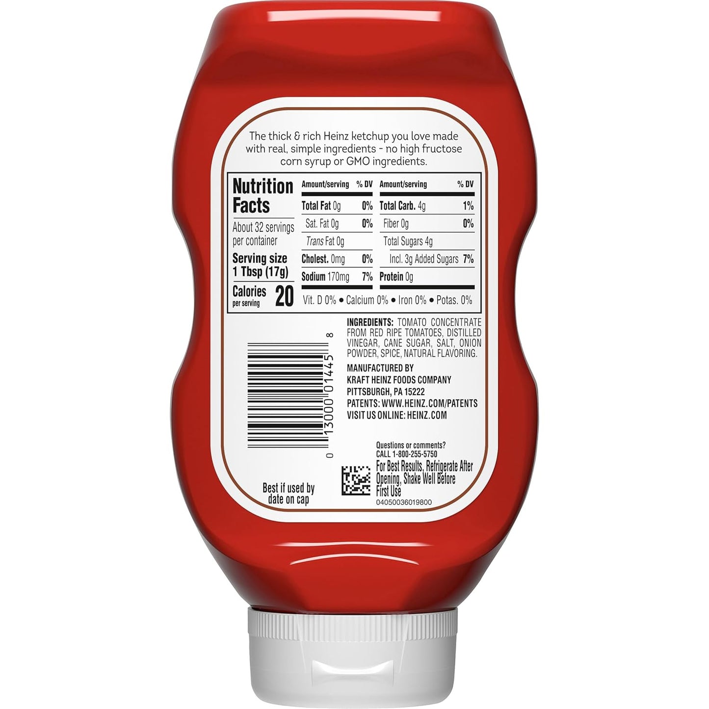 Heinz Simply Ketchup – No Artificial Sweeteners, Sulfite-Free Topping for Everyday Wellness Plates