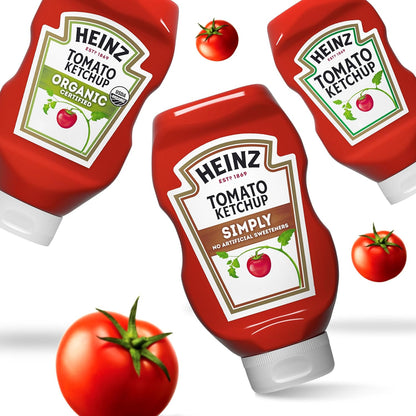 Heinz Simply Ketchup – No Artificial Sweeteners, Sulfite-Free Topping for Everyday Wellness Plates