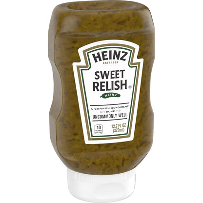 Heinz Sweet Relish, Squeezable 12.7 fl oz Bottle for Picky Eaters and Weekend Family Lunches
