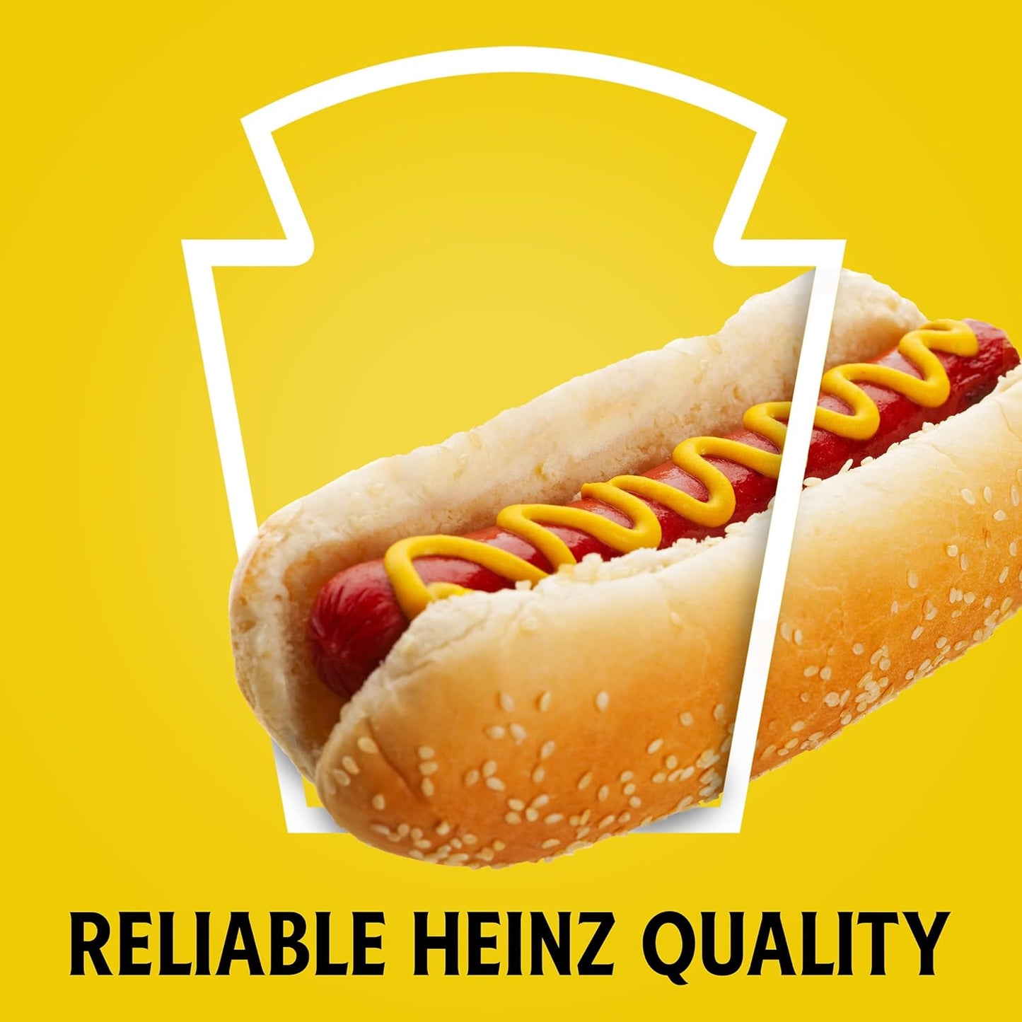 Heinz Yellow Mustard, 20 oz Kosher Certified Bottle – Clean, Tangy Flavor for Mindful Eating and Calorie-Conscious Kitchens