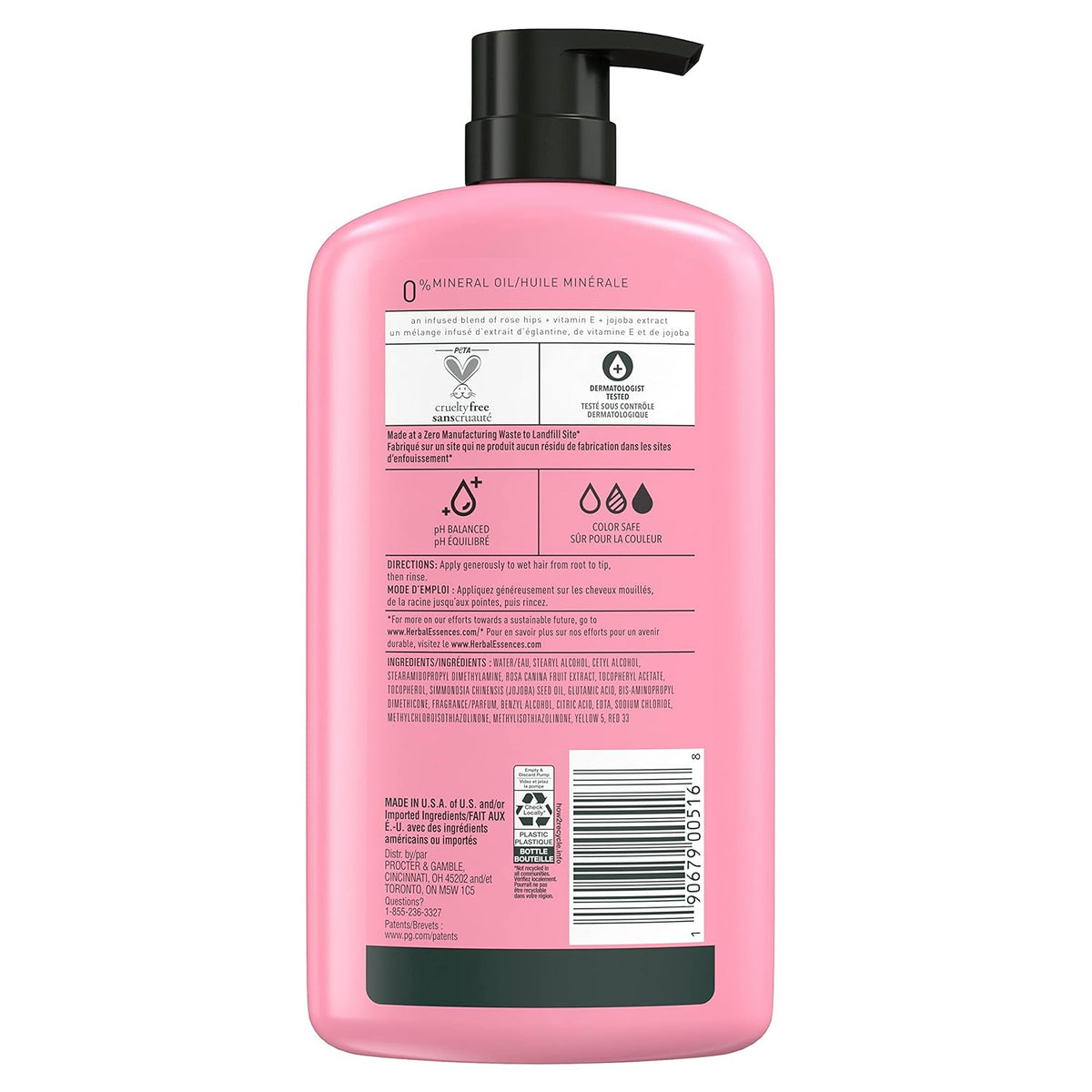 Herbal Essences Conditioner with Rose Hips – Long-Lasting Botanical Scent for Self-Care Enthusiasts, Silicone-Free