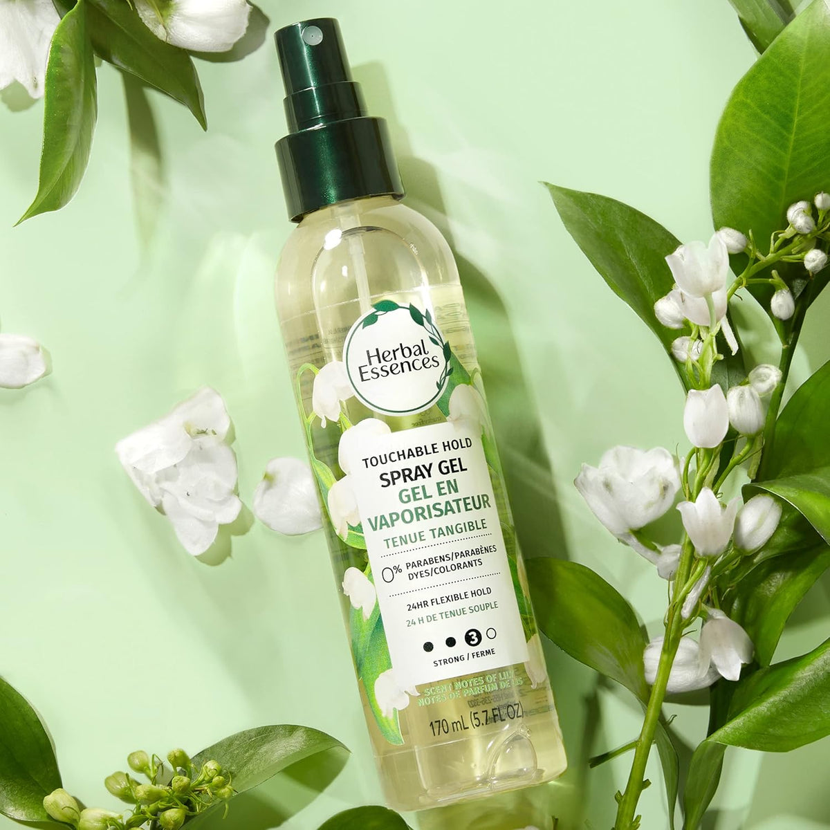 Herbal Essences Touchable Hold Spray Gel – PETA Cruelty-Free, Paraben-Free Formula for Worry-Free Styling