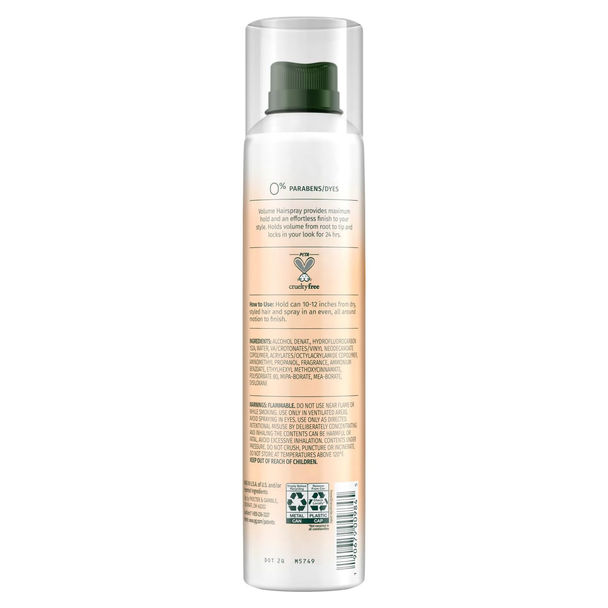 Herbal Essences Volume Hairspray – Elevated Styling Essential for Color-Treated Hair, Dermatologist-Tested Hold