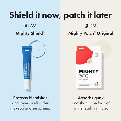 HERO COSMETICS Mighty Shield Liquid Patch – Effortless Clean Beauty for Intentional Routines, Unscented Multi-Tasking Formula
