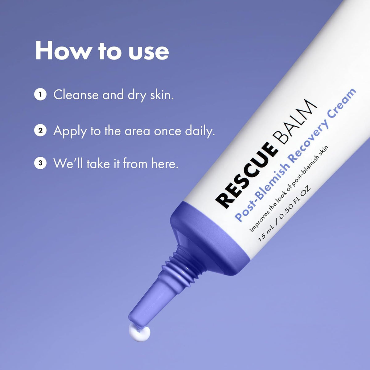 Hero Cosmetics Rescue Balm (New Formula) – Compact 15mL Post-Blemish Care for Intentional Routines