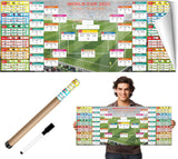 2026 World Cup Schedule Poster – Casual Office Lounge Centerpiece, Waterproof Group Stage Tracker Poster
