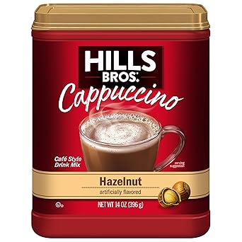 Hills Bros. Instant Cappuccino Mix Sugar Free French Vanilla – Premium-Tasting Mocha-Style Drink, Creamy Finish in Every Cup