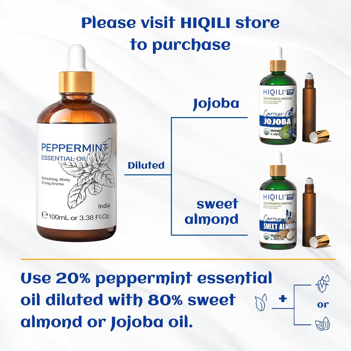 HIQILI Basil Essential Oil – Meaningful Self-Care Gift for Sister and Best Friend, Aromatherapy Present for Birthdays and Holiday Stocking Stuffers, 16 fl.oz