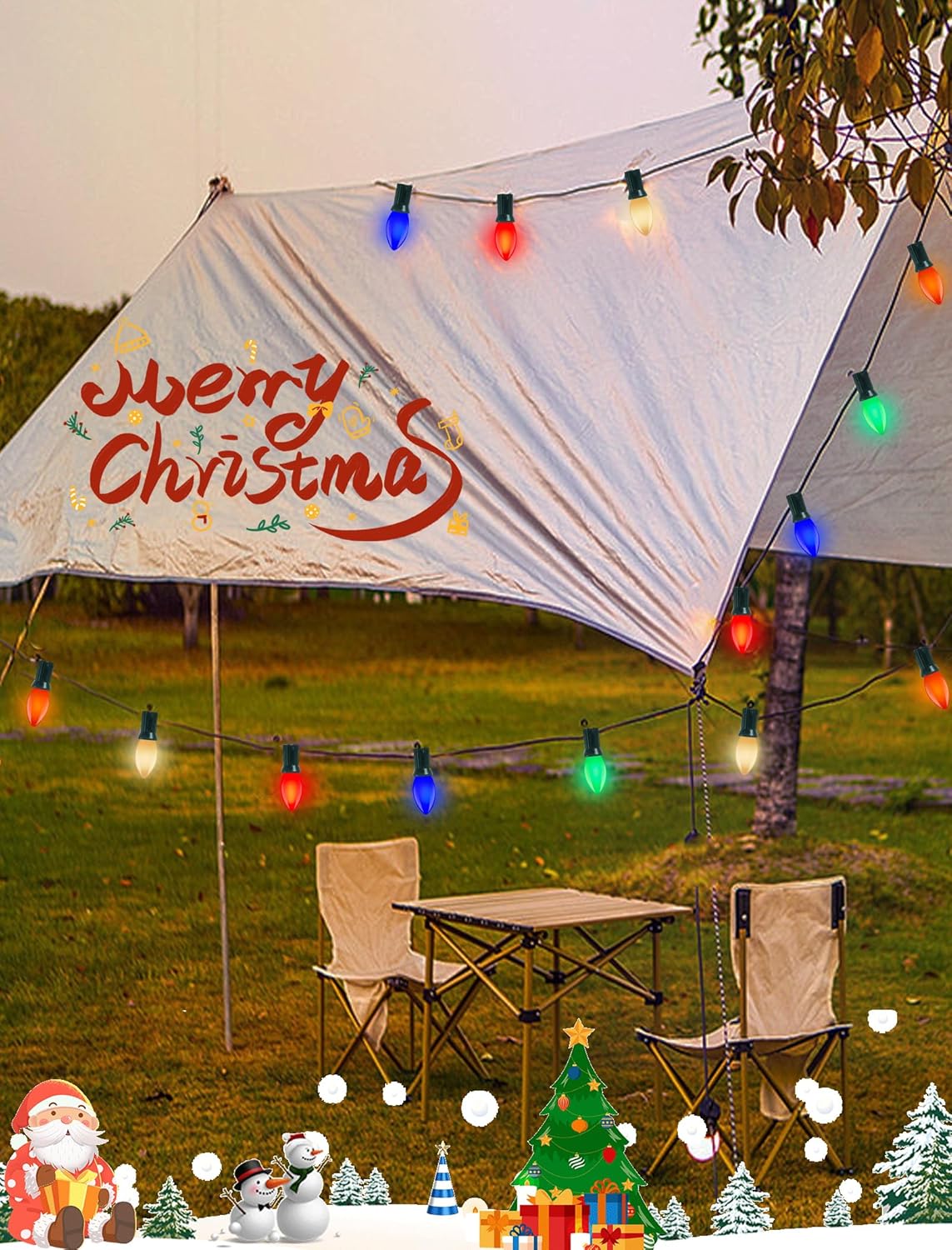 Holiday Brilliance Vintage C9 Light Set – Charming Birthday Gift for Mom, Cozy Holiday Lighting for Family Gatherings