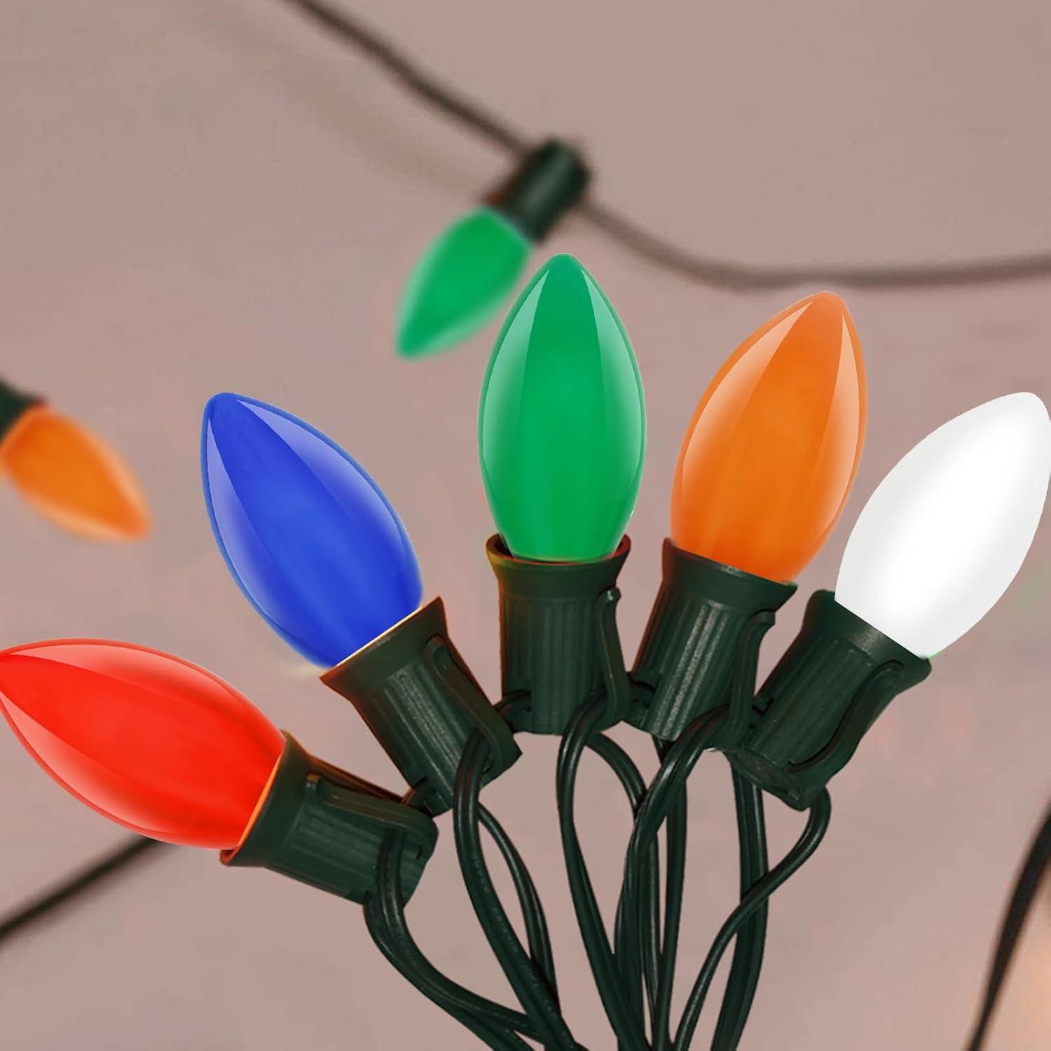 Holiday Brilliance Vintage C9 Light Set – Charming Birthday Gift for Mom, Cozy Holiday Lighting for Family Gatherings