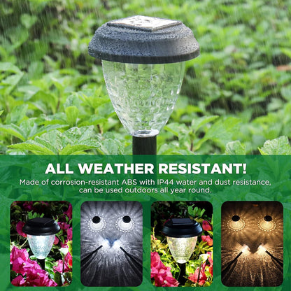 Holiday Gift Solar Stake Lights for Homeowners, 10-Pack Dusk to Dawn Landscape Lighting Present