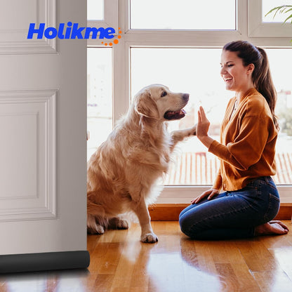 Holikme Adjustable Door Sweep – No Tools Required Draft Blocker for Renter Safe Apartment Doors