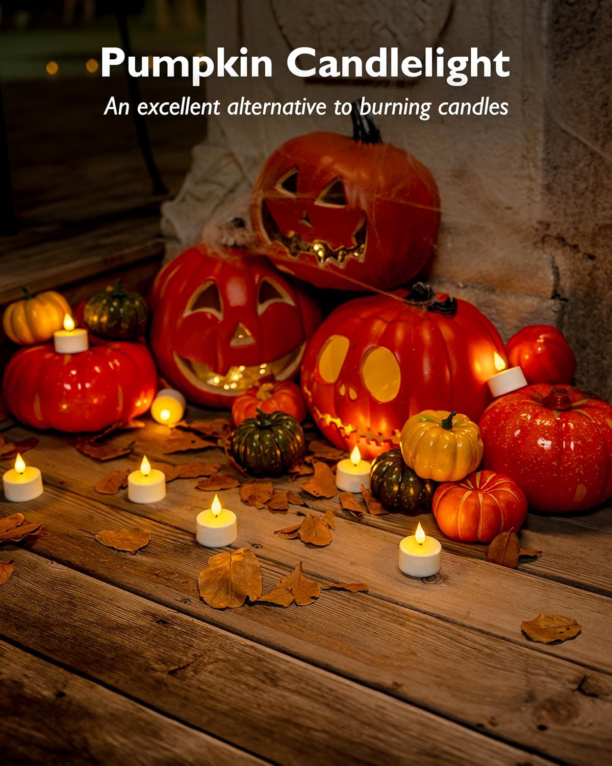 Homemory Battery Tea Lights for Power Outage and Emergency Use, Smokeless and Cool to Touch